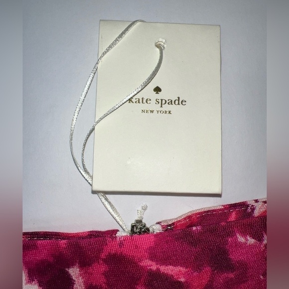 Kate Spade Jordan Silk Blend Berry Moody Floral Pencil Skirt Sz 4 woman’s pink - Picture 5 of 12